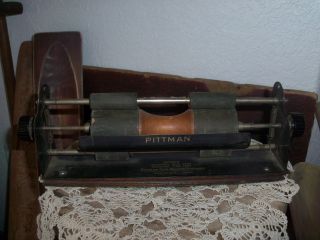 Antique Pittman Copy Holder Printer Roller - Marked Patent - 1901 7 1902 - Pittman Co. photo