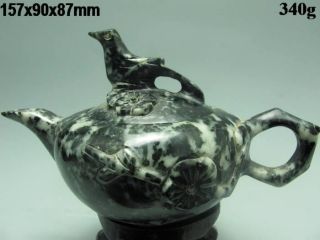 100% Natural Dushan Jade Teapots & Lid Nr photo