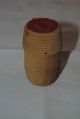 Vintage 1920 ' S Carved Oak Wooden Mini Barrel Boxes photo 2