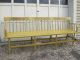 Sunny Yellow Cottage Hand Painted Deacon ' S Bench Windsor Bench Unknown photo 1