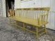 Sunny Yellow Cottage Hand Painted Deacon ' S Bench Windsor Bench Unknown photo 2
