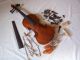 Early 1900 ' S Copy Of Nikolaus Amati Maple Wood Violin Germany Antique Vtg String photo 2