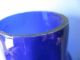 Blue Glass Funnel For Oil Lamp Vintage 20th Century photo 3