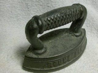 Antique Miniature Iron Sgd Round Oak Stoves & Rangers Salesmans Sample photo