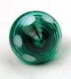 Antique Charmstring Glass Button Teal Cone With Dots Swirl Back Buttons photo 1