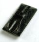 Antique Black Glass Button Bar With Colorful Enamel Floral Overlay Buttons photo 2