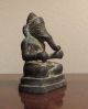 Antique Bronze Statue Of Khmer Sitting Ganesh From Cambodia Other photo 2