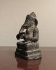 Antique Bronze Statue Of Khmer Sitting Ganesh From Cambodia Other photo 4