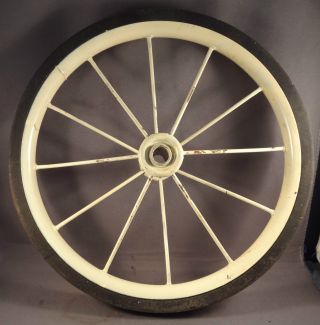 9 Inch Wheel Semi Pheumatic Tire For Vintage Trike Tricycle Baby Carriage Hanson photo