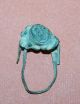 Roman Or Medieval Bronze Pilgrim Ring With Mary And Child In The Centre British photo 1