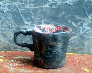 Authentic 17th Century Pewter Cup With A Renaissance Decor,  The Low Country ' S photo