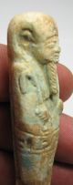 Pc2004uk A Late Period Egyptian Shabti In Faience With Heiroglyphics 123q Egyptian photo 4