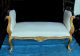 Chic French Country Gilded Louis Xv Daybed Bench Settee Sofa Post-1950 photo 4