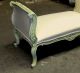 Chic French Country Painted Louis Xv Daybed Bench Settee Sofa Post-1950 photo 3