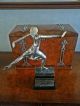 Art Deco Ice Skater Silver Plated And 