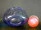 Elder Scenery Carved Chinese Blue Peking Glass Snuff Bottle Snuff Bottles photo 3