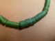 Ancient Roman Dark Green Glass Necklace,  Very Rare Large 10 - 18mm Size Beads Roman photo 1