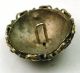 Antique Brass Dome Button Fancy Botanical Overlay Buttons photo 2