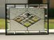 Beveled Diamonds V Large Clear Stained Glass Window Panel With Faceted Bevels 1940-Now photo 3