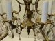 10 Light Brass Chandelier With Cut Glass Crystals Chandeliers, Fixtures, Sconces photo 1