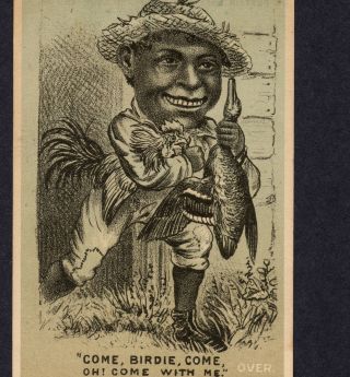 1880 ' S Black Ethnic Malaria Cure Kent Loxa Pills Ague Chills Medicine Trade Card photo