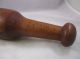 Antique Primitive Maple Mortar And Pestle With Red Paint 19th Primitives photo 11