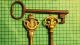 3 Antique Ornate Keys Imported Locks & Keys photo 2