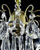 Antique Crystal Chandelier Light Ornate Crown Bronze Brass Old Hanging Pendant Chandeliers, Fixtures, Sconces photo 1
