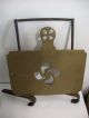 Antique Iron Brass Kettle Fireplace Trivet Fireside Bracket Stand Hearth Fender Trivets photo 4