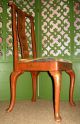 Hollywood Regency Queen Anne Polychrome Decorated Occasional Side Dining Chair Post-1950 photo 3