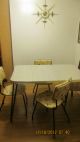 Mid Century Modern Atomic Eames Hairpin Formica Table With Four Chairs Post-1950 photo 11