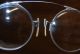 Vintage Antique Pince - Nez Eye Glasses Art Deco Design Spectacles Ribbon & Case Optical photo 3