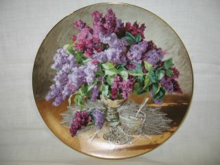 Lilacs Porcelain Plate Fowers Of Your Garden Series Vieonne Morley W L George photo