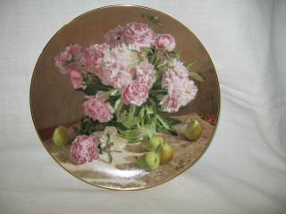 Peonies Porcelain Plate Fowers Of Your Garden Series Vieonne Morley W L George photo