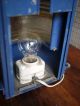 Blue Vintage Electric Railway Lantern Working,  Good Decorative Collectable Lamp Lamps & Lighting photo 2