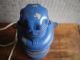 Blue Vintage Electric Railway Lantern Working,  Good Decorative Collectable Lamp Lamps & Lighting photo 5