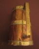 Antique Handmade Heavy Thick Copper And Brass Mug Stein Drinking Old Cup Metalware photo 1
