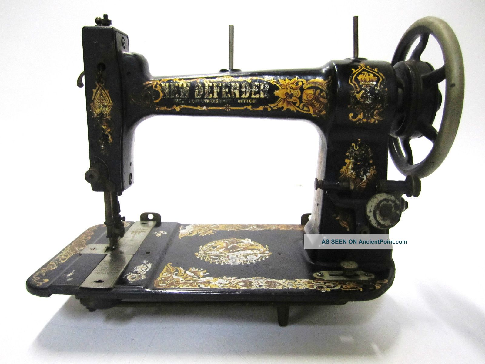 Very Rare Antique A.  G.  Mason Co New Defender Treadle Sewing Machine Must See Sewing Machines photo