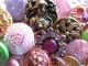Buttons Mix Vintage & New Glass Metal Rhinestones Pinks Lavender Green Buttons photo 1