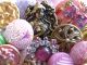 Buttons Mix Vintage & New Glass Metal Rhinestones Pinks Lavender Green Buttons photo 5
