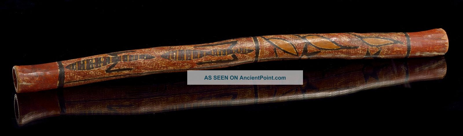 Didgeridoo From Australia From Early 20th Century; Tribal Art Didjeridoo Ethno Pacific Islands & Oceania photo