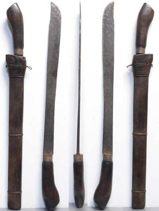 Old Keris Kris Sword Nias Indonesia Keris Tribal Weapon Art Indonesia Sumatra photo