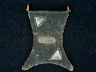 Ancient Leather,  Aluminium,  Copper Talisman - 100 Years Old - Sahara photo