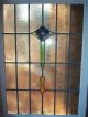 Tall Flower Antique Stained Glass Window 3 Vibrant Colors,  Size 26 