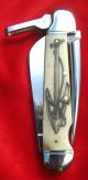 Scrimshaw Double Sided Nautical Art Mariner ' S Marlin Spike Knife/knives Scrimshaws photo 1