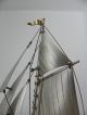 Finest Signed Japanese Hand Made Sterling Silver 960 Model Yacht Ship By Seki Nr Other photo 9