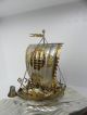 Masterly Hand Crafted Antique Japanese Sterling Silver Enamel Treasure Ship Other photo 11