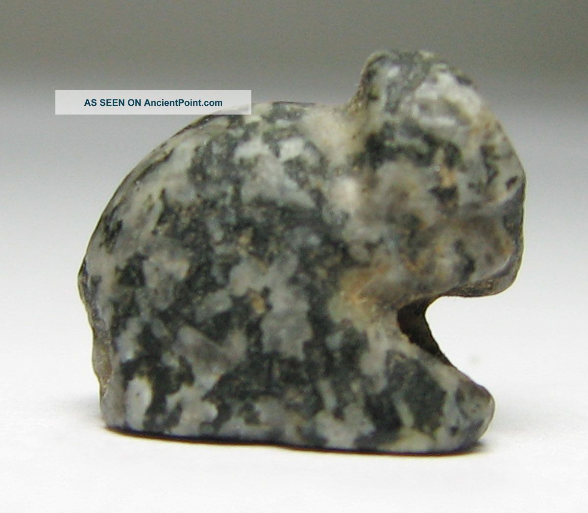 Pc2004uk A Egyptian Amulet Of Bastet In Serpentine Stone 162q Egyptian photo