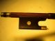 Old/antique German Violin Bow Branded Adolf C.  Schuster Silver/ebony Frog C.  1920 String photo 2