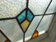 R501 Pretty Multi - Color Art Deco Style English Leaded Stained Glass Window 1900-1940 photo 2